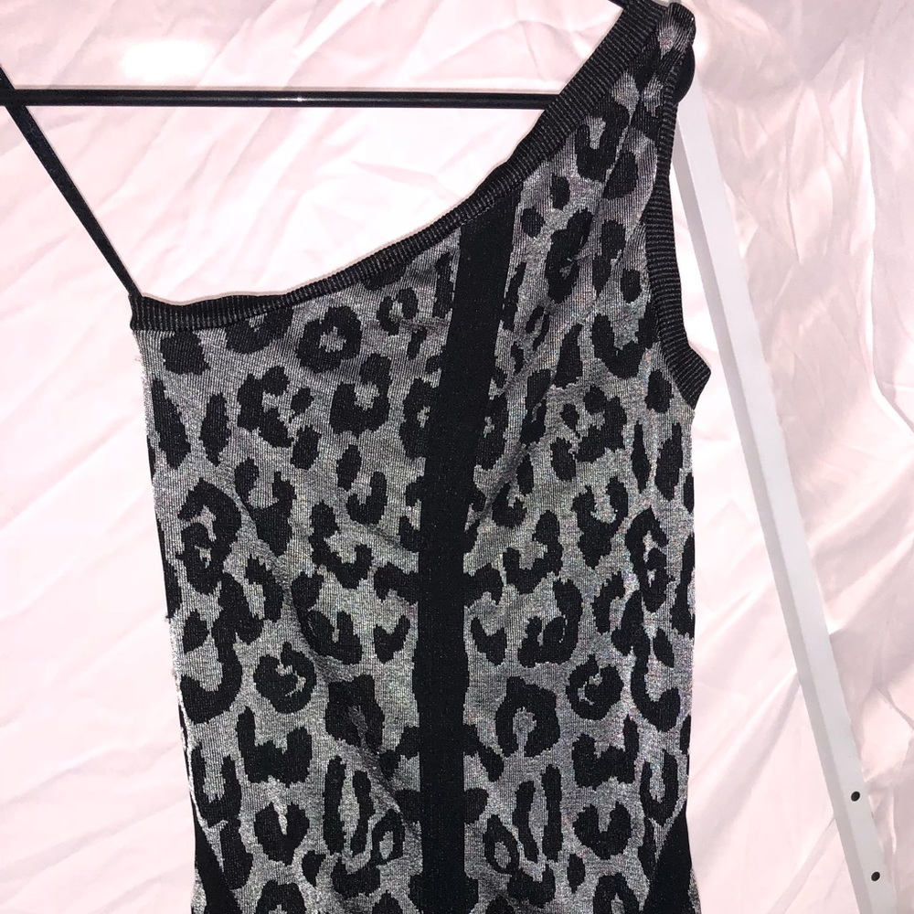 Leopard Bebe party dress